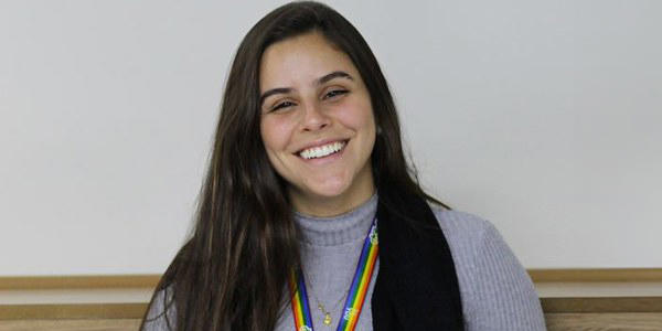 a person smiling at camera