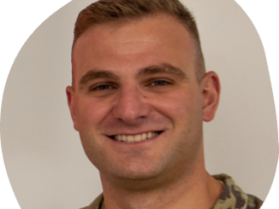 a person in a military uniform